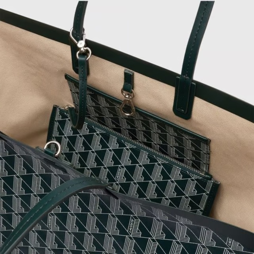 Green Lacoste Zely Tote Bag